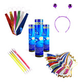 Kit 40 Gravata + 30 Colar Pisca + 40 Máscara + 20 Óculos