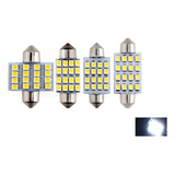Kit 40 Lampada Torpedo 16 Led 24v 31 36 39 41 Mm Atacado