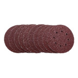 Kit 40 Lixas Velcro Com Aspiração 125mm C/ Furo
