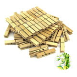 Kit 40 Prendedor Pregador De Roupa Madeira Bambu Varal Full