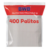 Kit 400 Palito De Pirulito Transparente 28cm Bwb Embalagens
