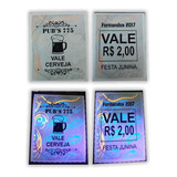 Kit 4000 Fichas Tickets Moeda Festa Bebida Bar Frete Grátis