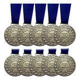 Kit 45 Medalhas Esportivas De Metal