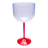 Kit 45 Taças De Gin Acrílico Com Base Colorida 550ml/ Festas