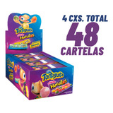 Kit 48x Cartelas Chiclete Huevitos Bichos