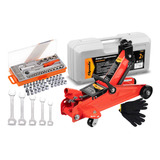 Kit 49 Ferramentas Estepe Macaco Jacarézinho 2 Toneladas