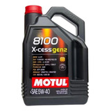 Kit 4lt Óleo Motul 8100 X-cess 5w40 Sintético Carro 4 Litros