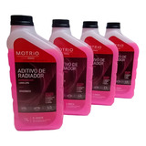 Kit 4lts Aditivo Arrefecimento Radiador Rosa Organico Motrio