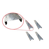 Kit 4m Rufo Capa Galvanizado Muro 12cm Ou 13cm Pingadeira