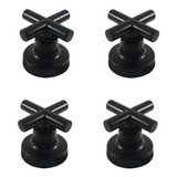 Kit 4pçs Acabamento P/ Registro C-44 3/4 Black Edition Fosco
