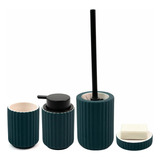 Kit 4pcs Banheiro Lavabo Acessórios Porta Escova Sabonete 