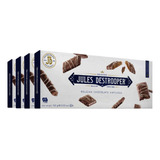 Kit 4un Biscoito Belga Jules Destrooper Chocolate Thins 100g