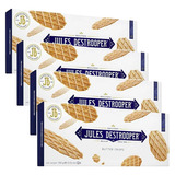 Kit 4und Biscoito Belga Jules Destrooper Butter Wafles 100g