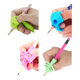 Kit 4x Adaptador Suporte Escrita Finger Grip Para Lápis Dedo