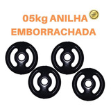 Kit 4x Anilhas De 5kg Emborrachada