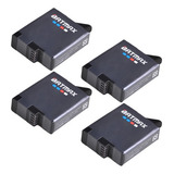 Kit 4x Bat Recarregável Extra Pra Gopro 5 6 Hero 7 8 Black F