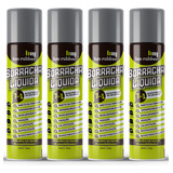 Kit 4x Borracha Líquida Cinza Aerosol Spray Envelopamento