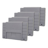 Kit 4x Case Carcaça Fita Cartucho Snes Super Nintendo - Novo