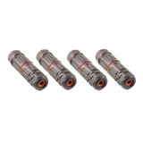 Kit 4x Conector Emenda Terminal Ip68 3pin Awg14