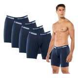 Kit 4x Cueca Box Longleg Masculina Esportiva Assadura Keeper