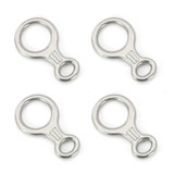 Kit 4x Freio Oito (freio 8) Aço Inox 100kn Rapel Alpimonte®