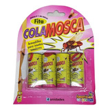 Kit 5 - Fita Rolo Cola Mosca Mosquito Armadilha Mosca 4uni