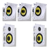 Kit 5.0 Arandela Embutir Gesso Jbl Ci Plus Angulada E Reta