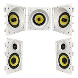 Kit 5.0 Caixa Acústica De Embutir Gesso Jbl Ci6sa + Ci6r 5.1