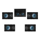 Kit 5.0 Home Theater Aat Caixas Embutir 1x Lcra100 4x Lre100