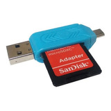 Kit 5 Adaptador Otg Leitor Cartão Micro Sd Usb Micro Usb 2.0