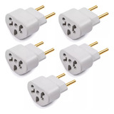 Kit 5 Adaptador Tomada Bob Love 10a 20a 250v Plug Universal