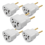Kit 5 Adaptador Tomada Bob Love Plug Universal 10a 20a 250v
