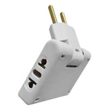 Kit 5 Adaptador Utilimix Tomada Universal 110v/220v Branco