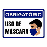 Kit 5 Adesivos Uso Obrigatório De Máscara 