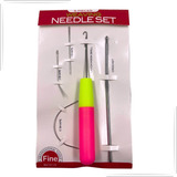 Kit 5 Agulhas Para Cabelo Box Braids Mega Hair 