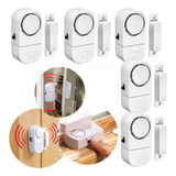 Kit 5 Alarmes Contra Invasão Residencial Sonoro Porta Janela