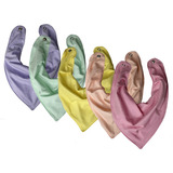 Kit 5 Babador Bandana Forro Impermeavel, Premium Eternizare