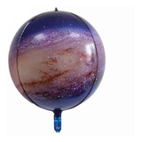 Kit 5 Balao Metalizado Bola Globo Galaxia 4d