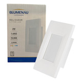 Kit 5 Balizador Parede Escada Led 2w 4x2 Branco Quente 3000k