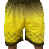 Kit 5 Bermuda Sublimado Bolso Flanelado Moletom Shorts Chipa