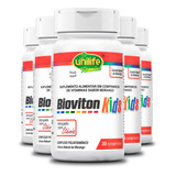 Kit 5 Bioviton Kids Polivitaminíco Unilife 30 Comprimidos