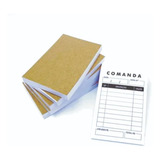 Kit 5 Blocos 100 Fls Comanda Para Lanchonete / Restaurante