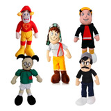 Kit 5 Boneco Pelucia Chaves Chiquinha Kiko Sr Madruga Grande