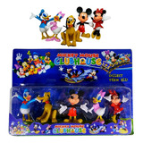 Kit 5 Bonecos Mickey Minnie Pato Donald Margarida Plutão