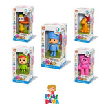 Kit 5 Bonecos Pocoyo, Nina, Pato,