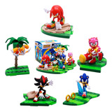 Kit 5 Bonecos Sonic Montaveis Coleção Completa Shadow Sonic