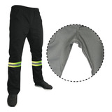 Kit 5 Calça Brim Pesado Reforçada Com Refletivo Serviço 