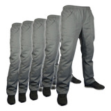 Kit 5 Calça Brim Pesado Reforçada Profissional Trabalho