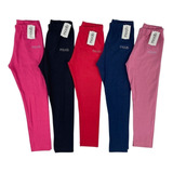 Kit 5 Calça Legging Infantil Menina