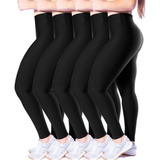 Kit 5 Calça Preta Legging C/